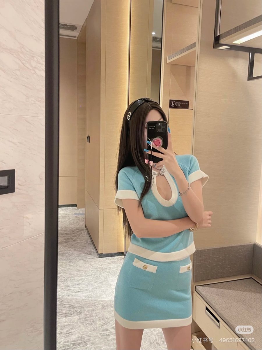 Casual set. Womens dress